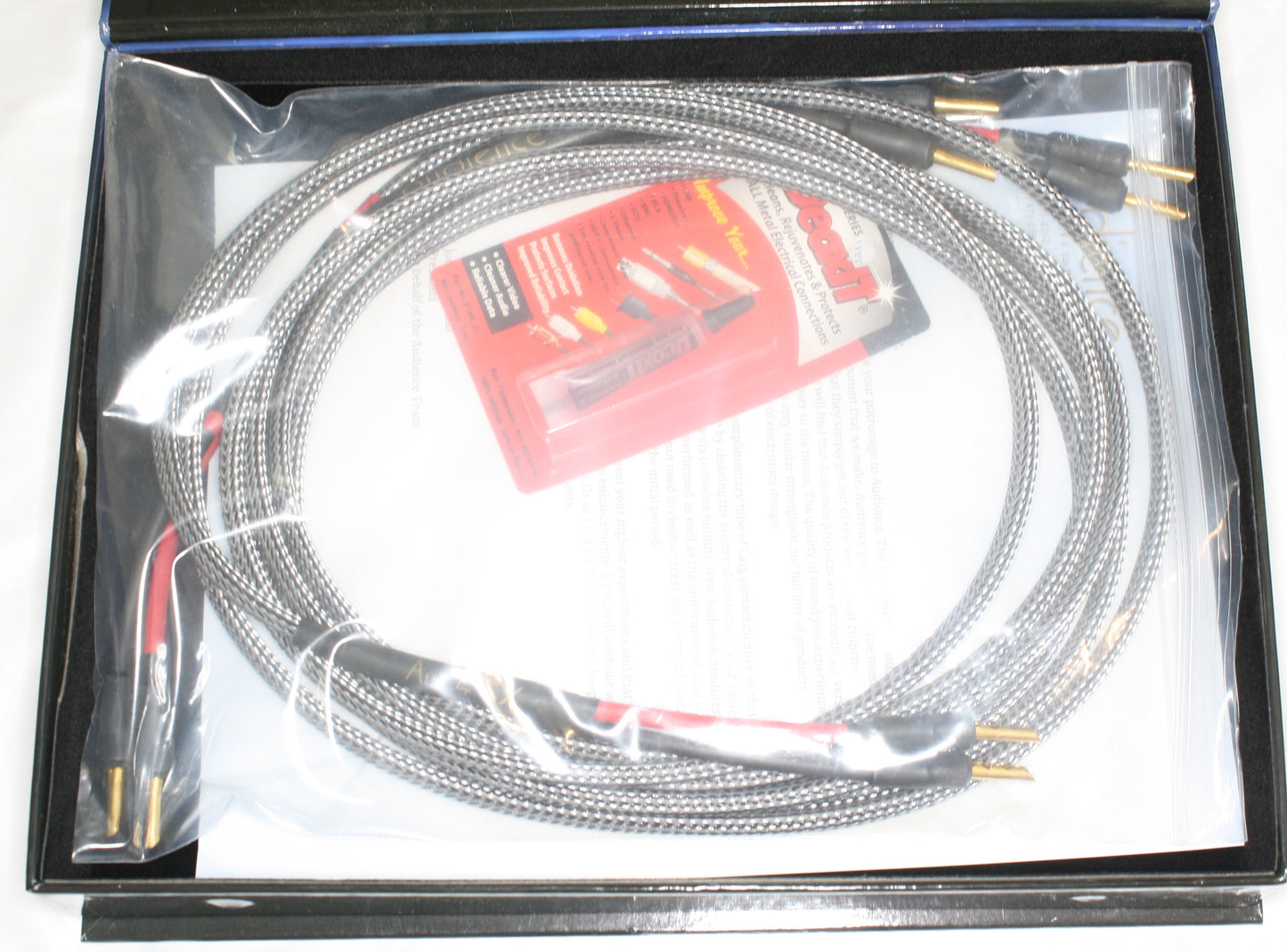 Audience 24Au SX Speaker Cables.