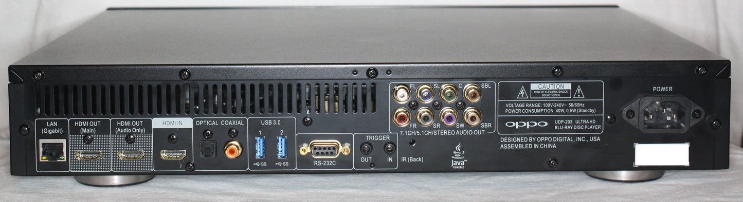 Oppo UDP-203 DVD and Blu Ray Region Free