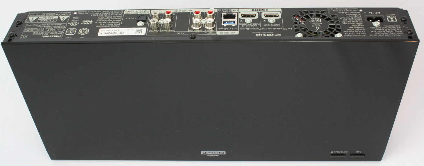 Panasonic DP-UB820 Streaming 4K Blu Ray Player
