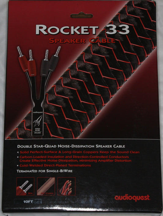 Audioquest Rocket 33 Bi-Wire Speaker Cables.