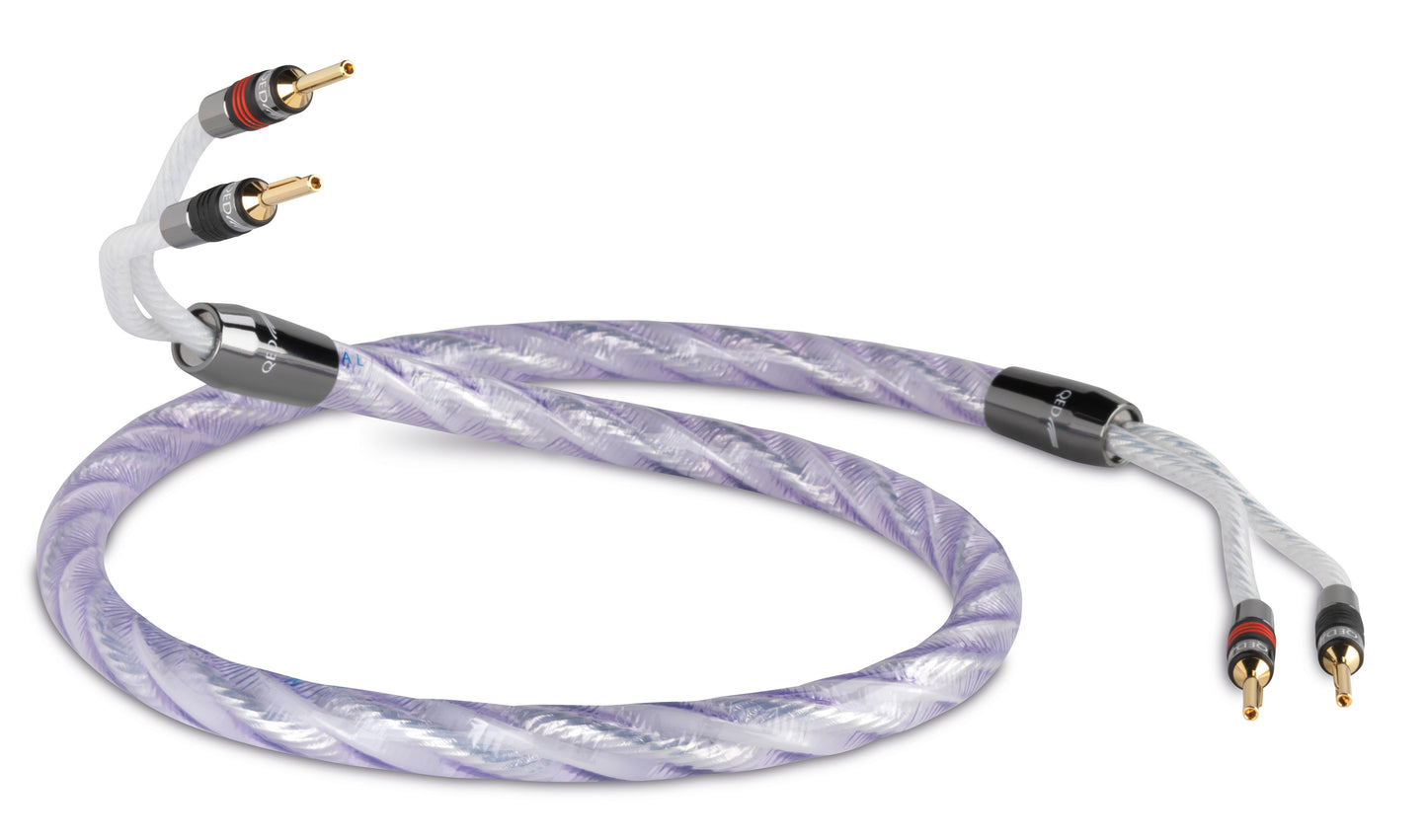 QED Signature Genesis Silver Spiral Speaker Cables
